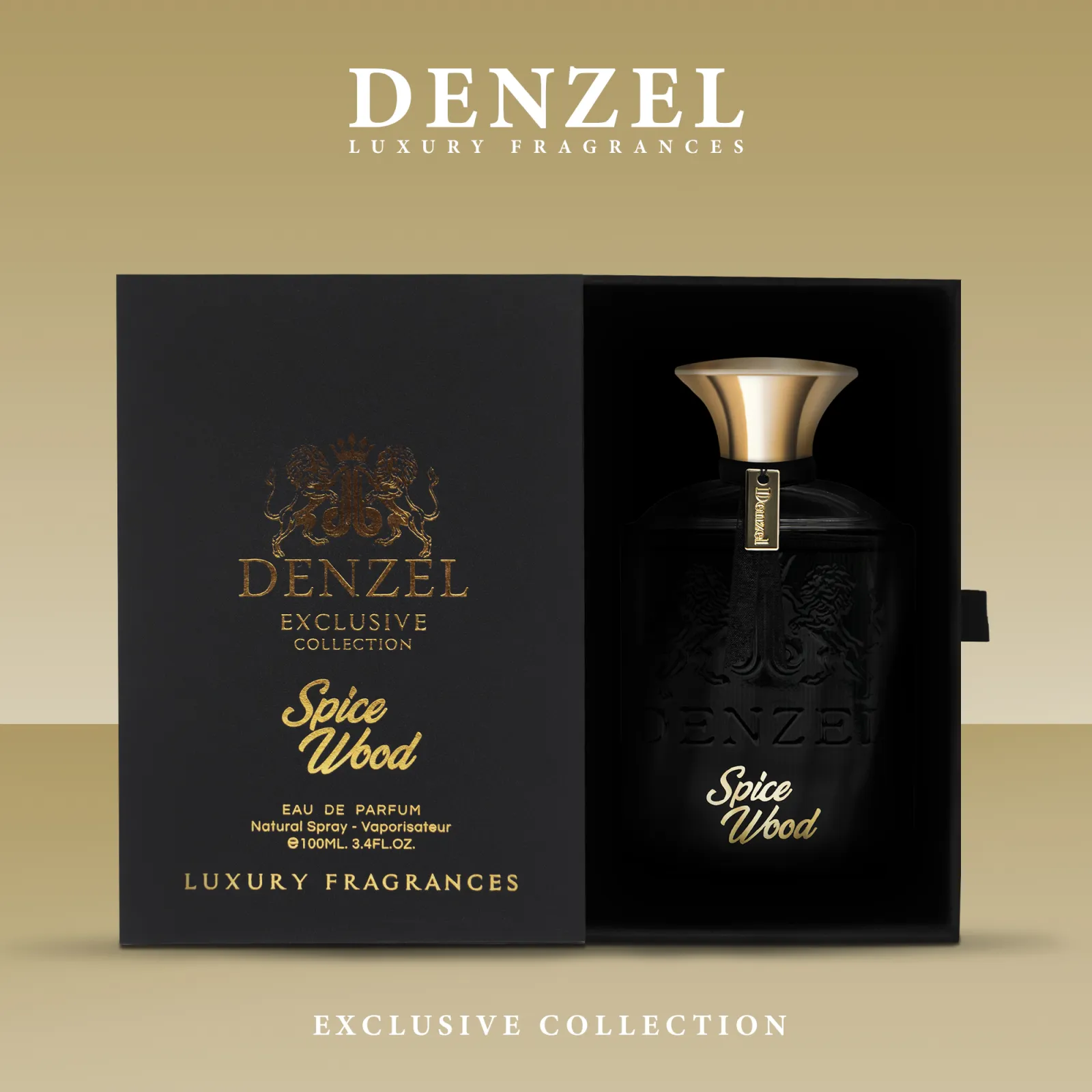ادو پرفیوم مردانه دِنزل مدل Spice Wood حجم 100 میلیلیتر