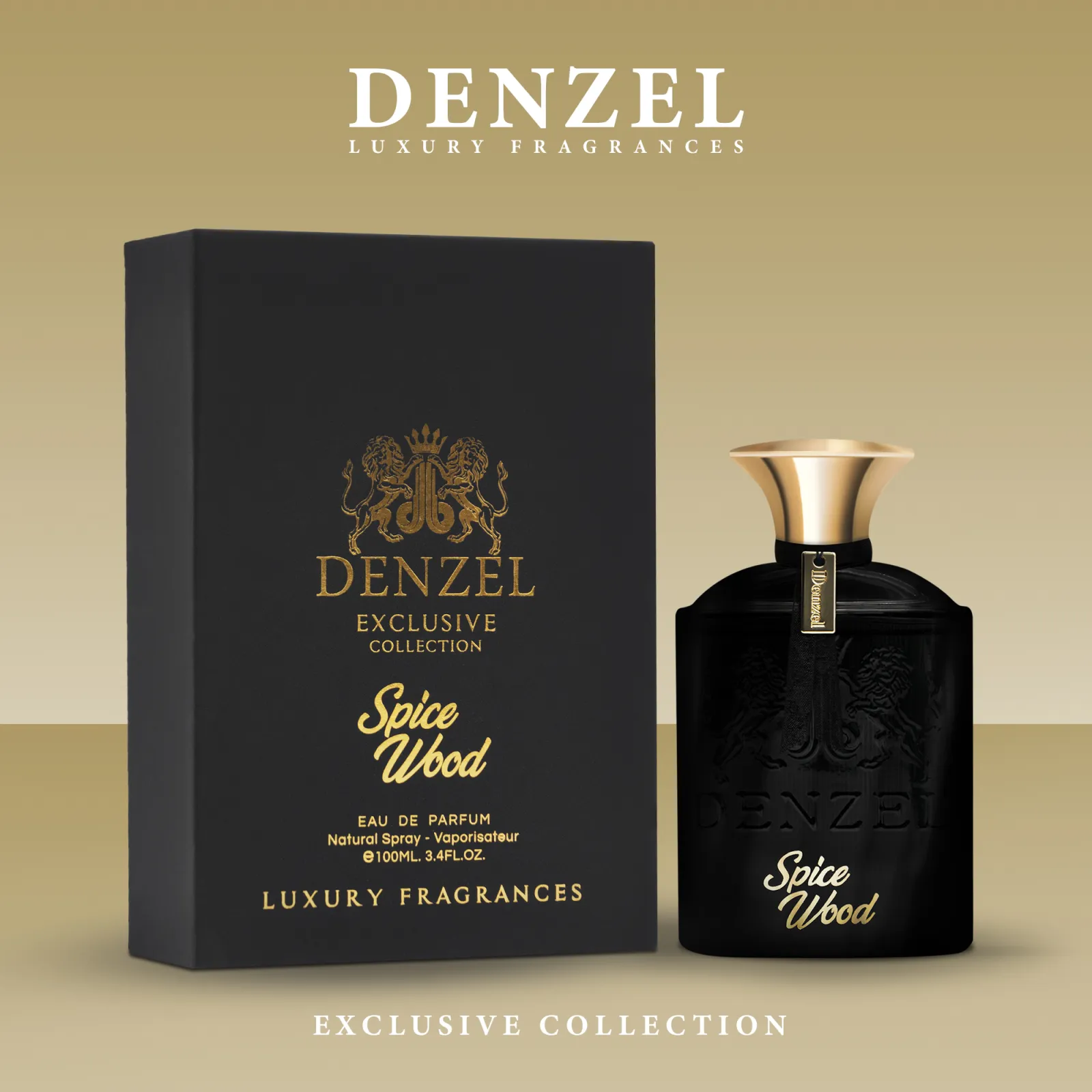 ادو پرفیوم مردانه دِنزل مدل Spice Wood حجم 100 میلیلیتر