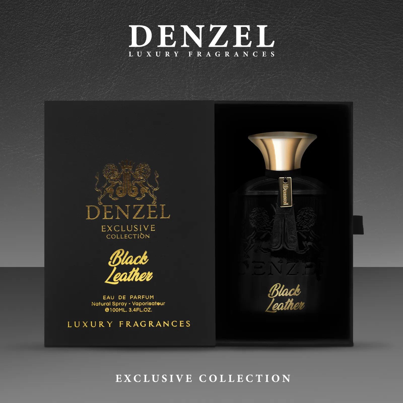 ادو پرفیوم یونیسکس دِنزل مدل Black Leather حجم 100 میلیلیتر