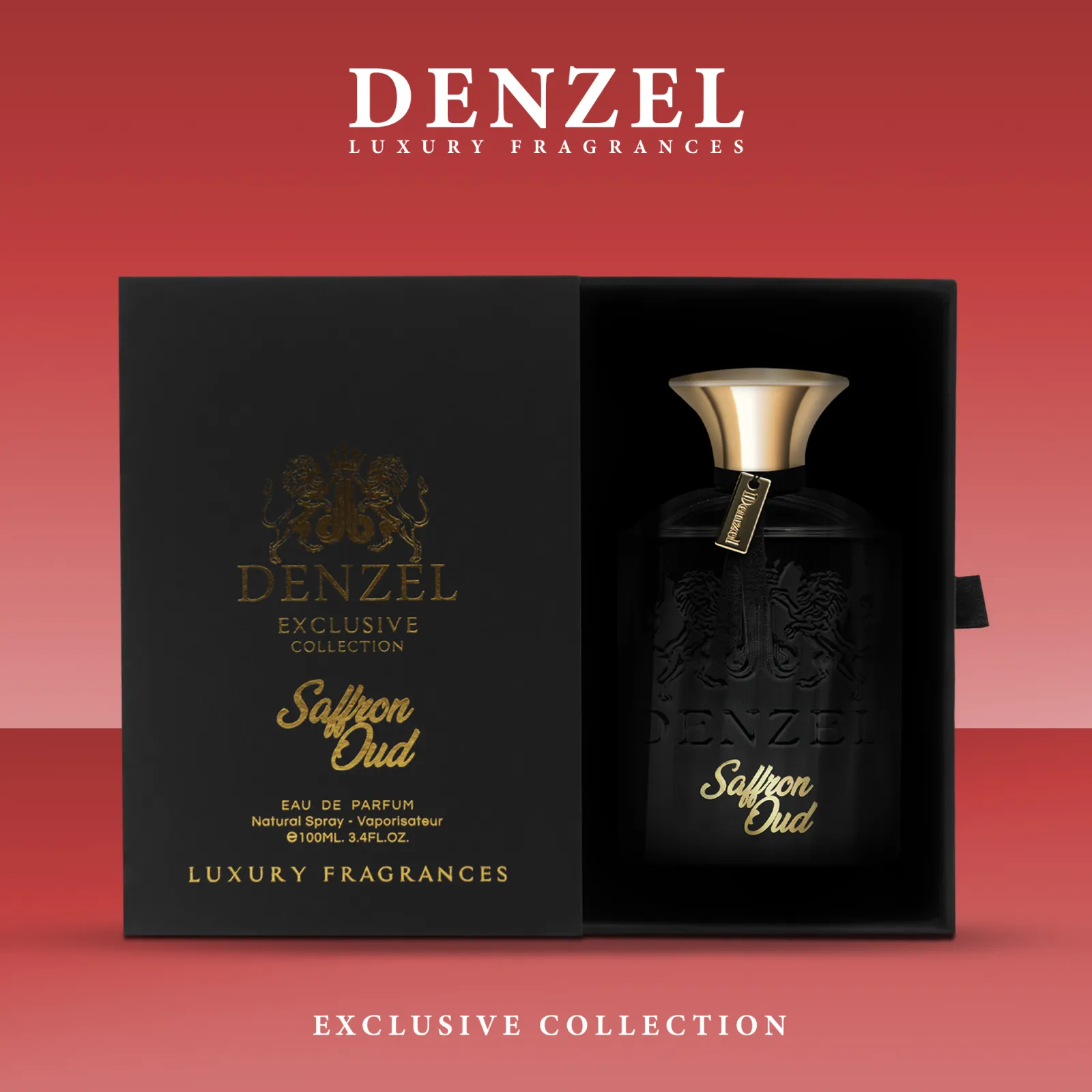 ادو پرفیوم یونیسکس دِنزل مدل Saffron Oud حجم 100 میلیلیتر